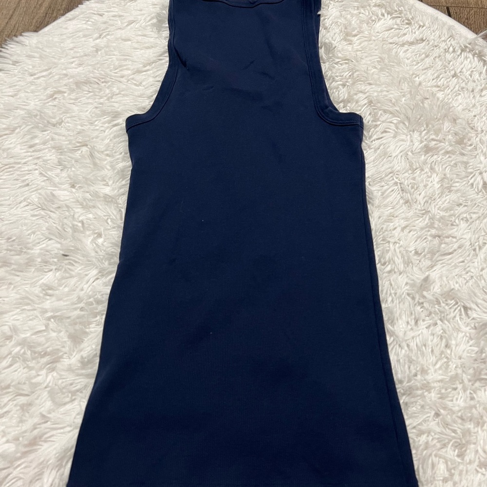 Womens size medium polo Ralph Lauren navy blue tank - Picture 4 of 6